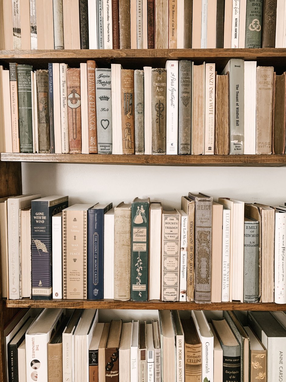 Винтажная полка для книг
