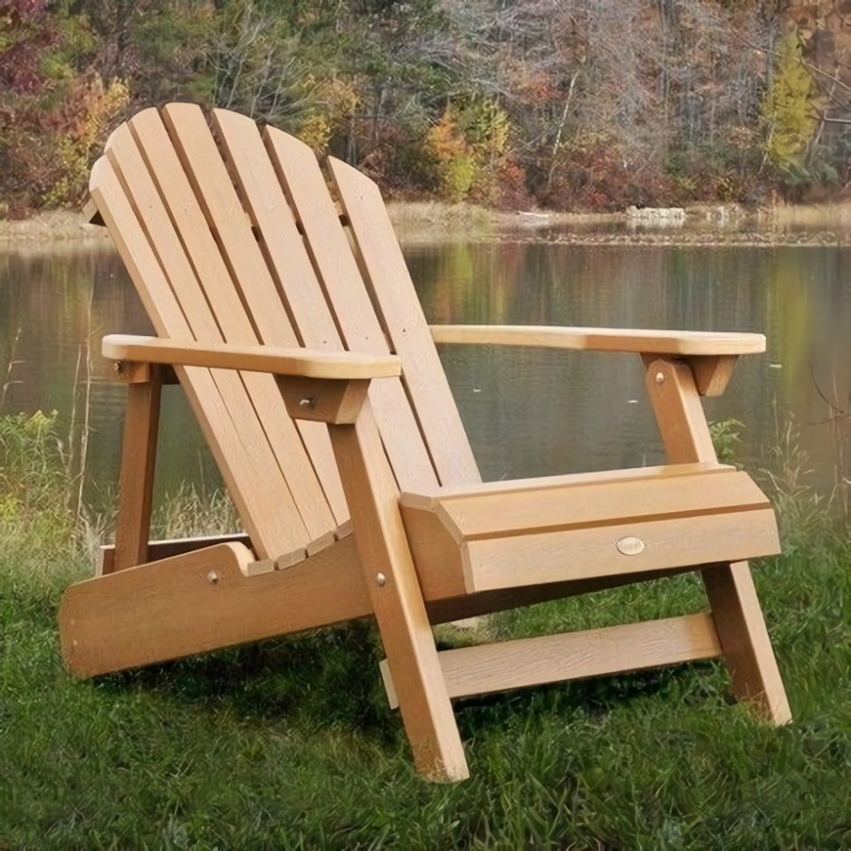 Кресло складное садовое деревянное