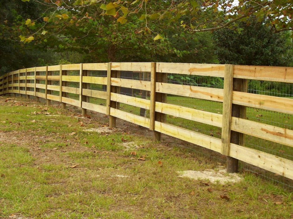 Забор ранчо деревянный фото