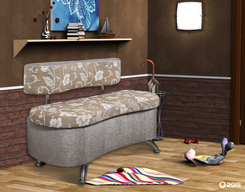 Дизайн прихожей с диваном