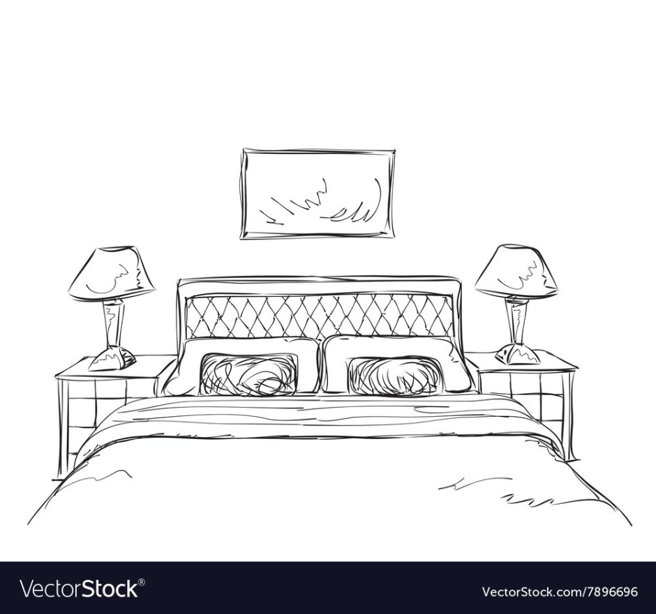 Кровать скетч
