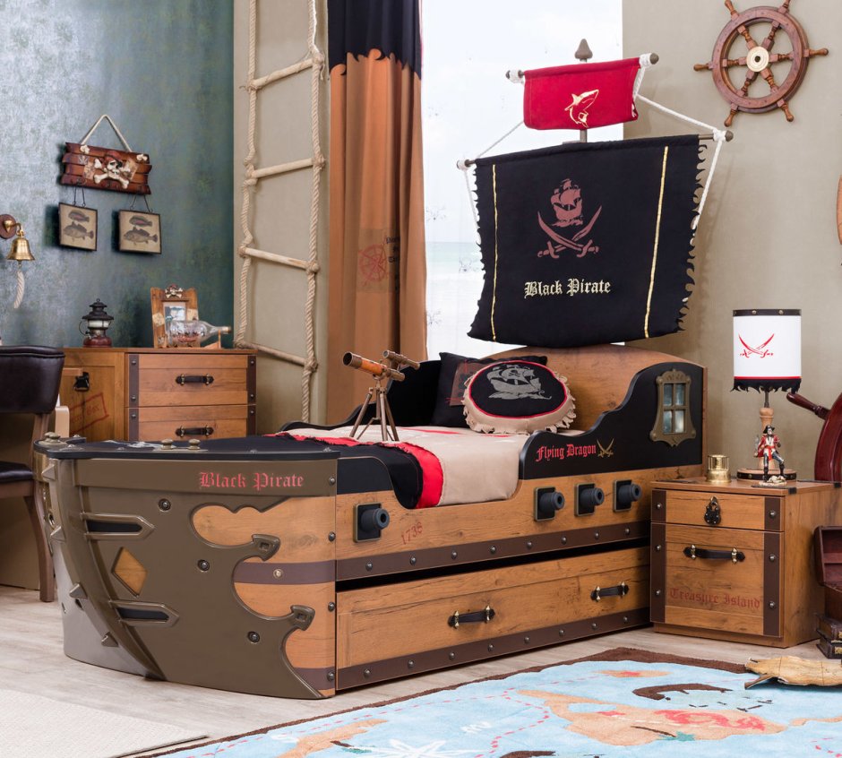 Пиратская кровать для мальчика
