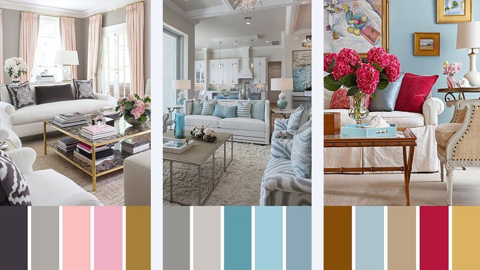 Идеальное сочетание цветов в интерьере гостиной