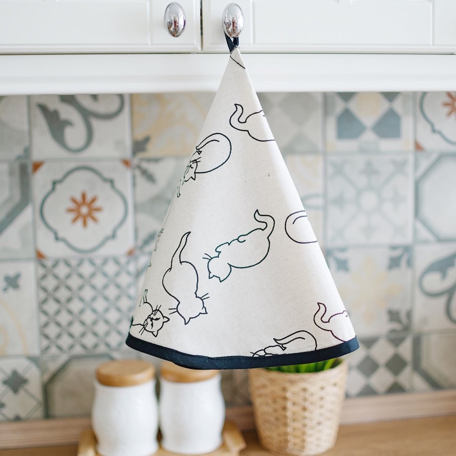 Круглые полотенца для кухни