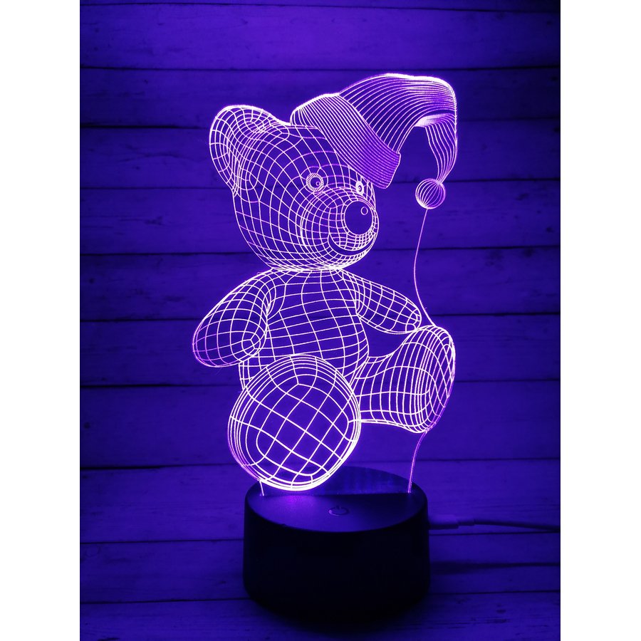 3d ночник Медвежонок в шапочке