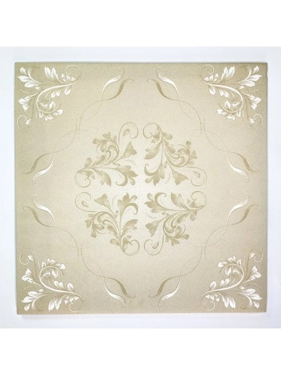 Потолочная плита белая ламинированная номер 4702