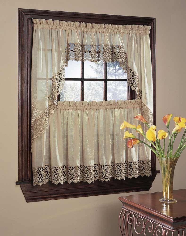 Занавески на окна в деревенском стиле