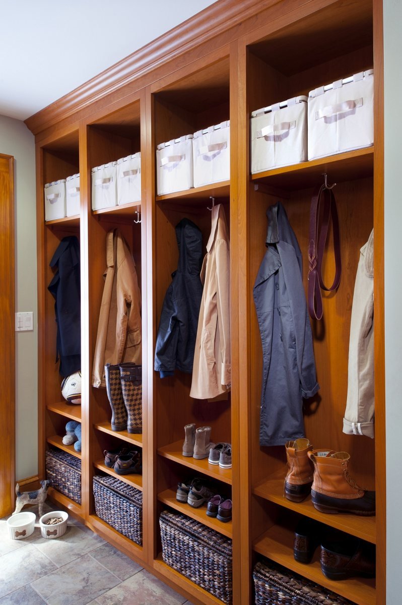 Гардеробная для верхней одежды и обуви в прихожей