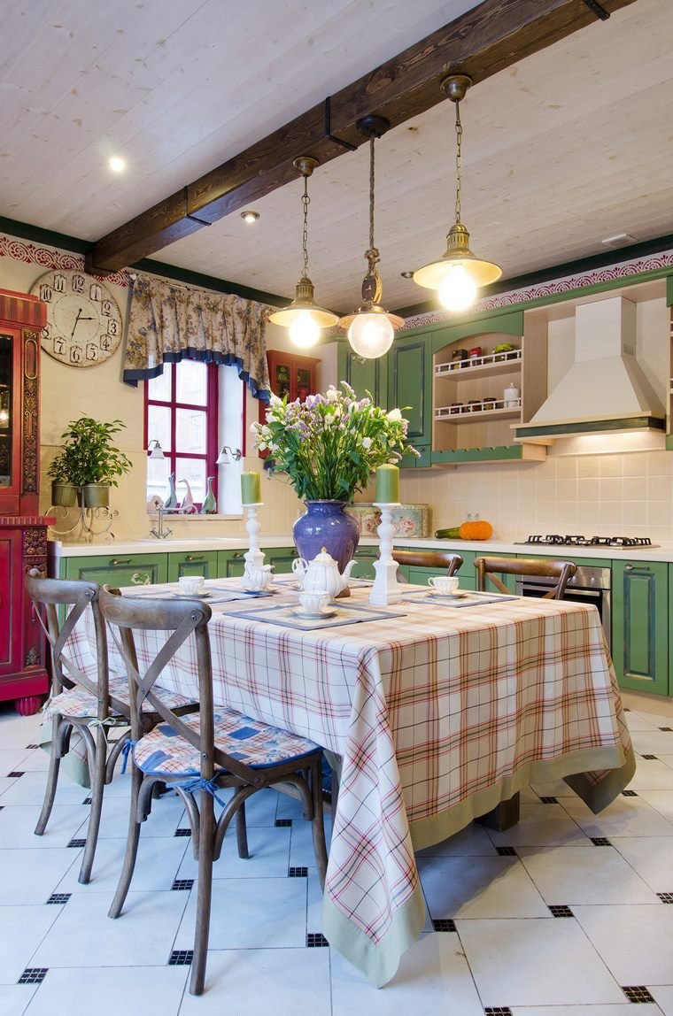 Стиль Прованс в интерьере кухни