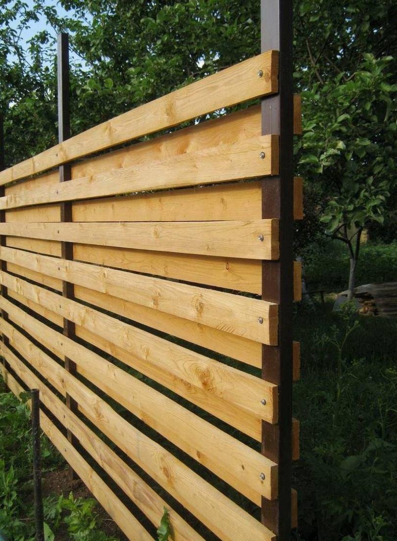 Забор из обрезной доски 25х150х6000