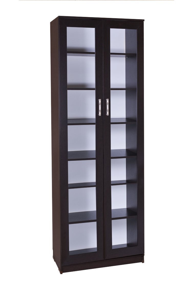 Шкаф витрина венге икеа