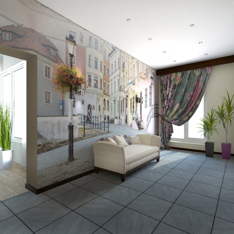 Affresco фрески в интерьере кухни