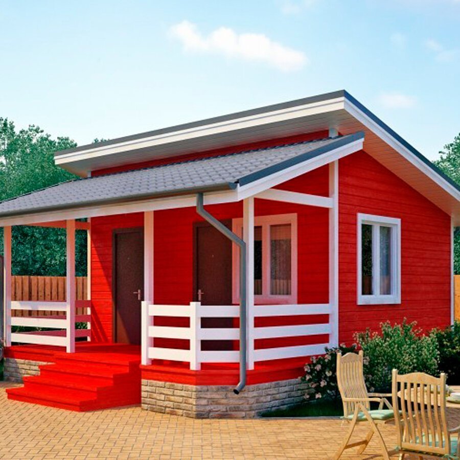 Баня с односкатной крышей проекты 4х6