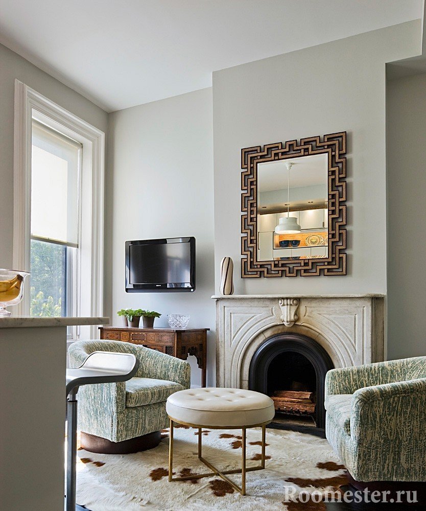 Каминная зона в интерьере
