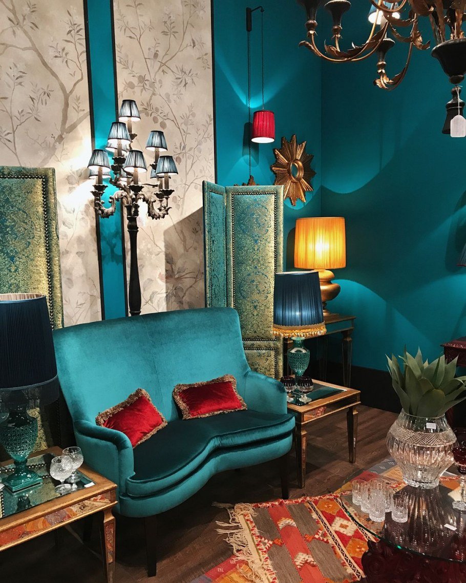 Изумрудный в интерьере