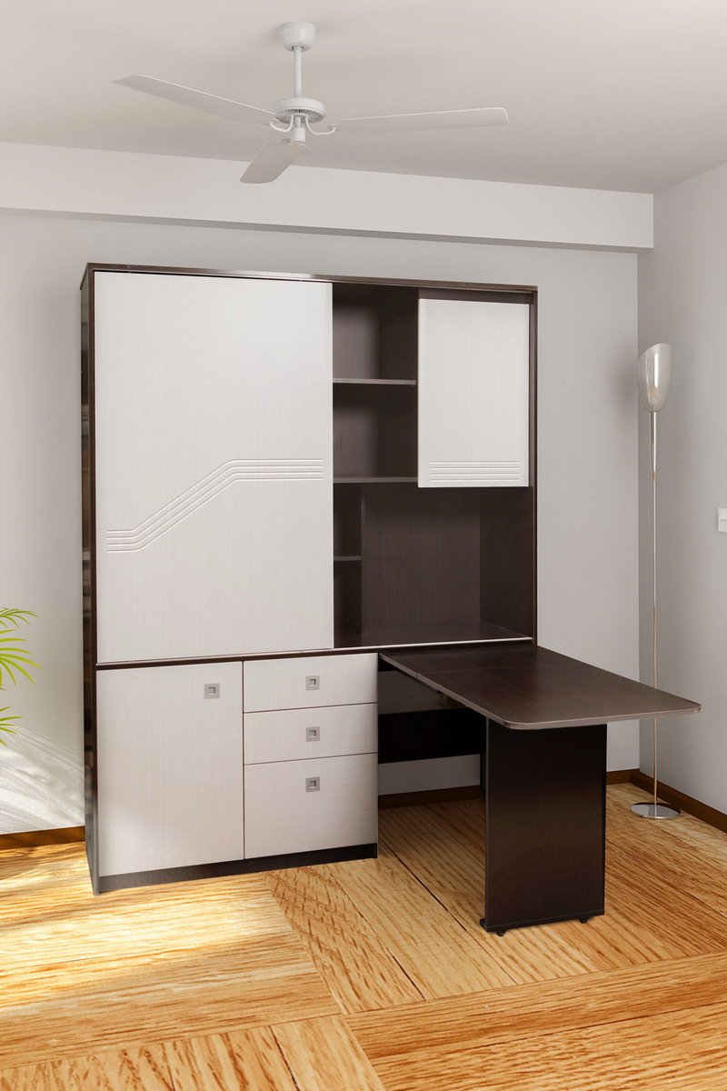 Шкаф со встроенным столом