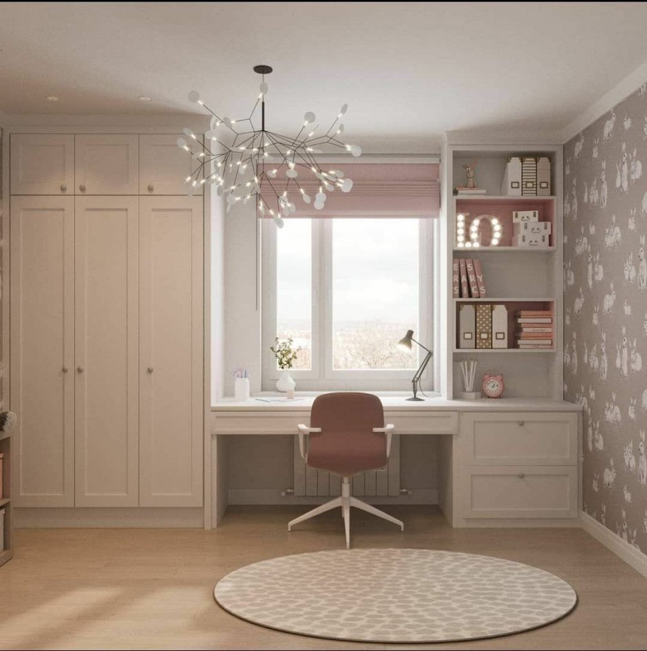 Шкаф у окна в детской