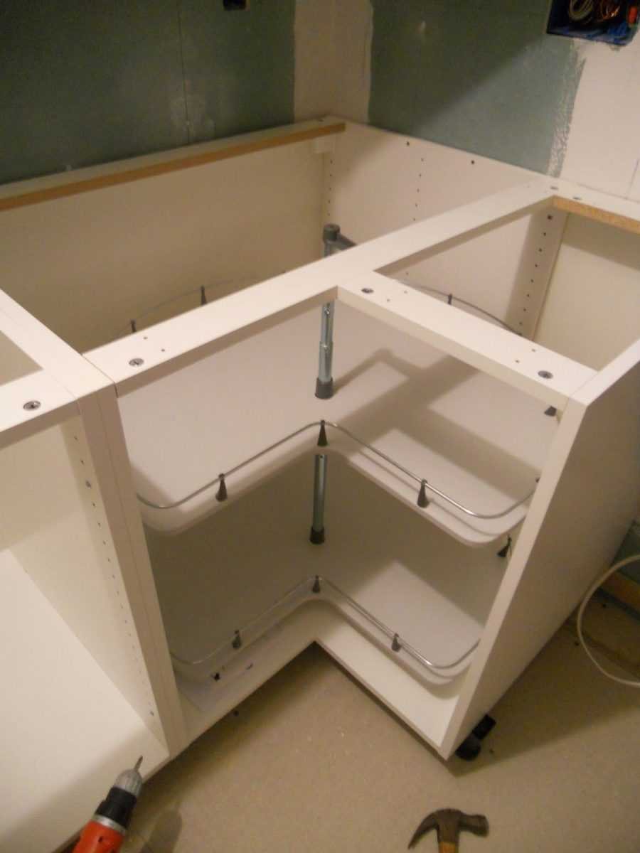 Сборка углового модуля икея