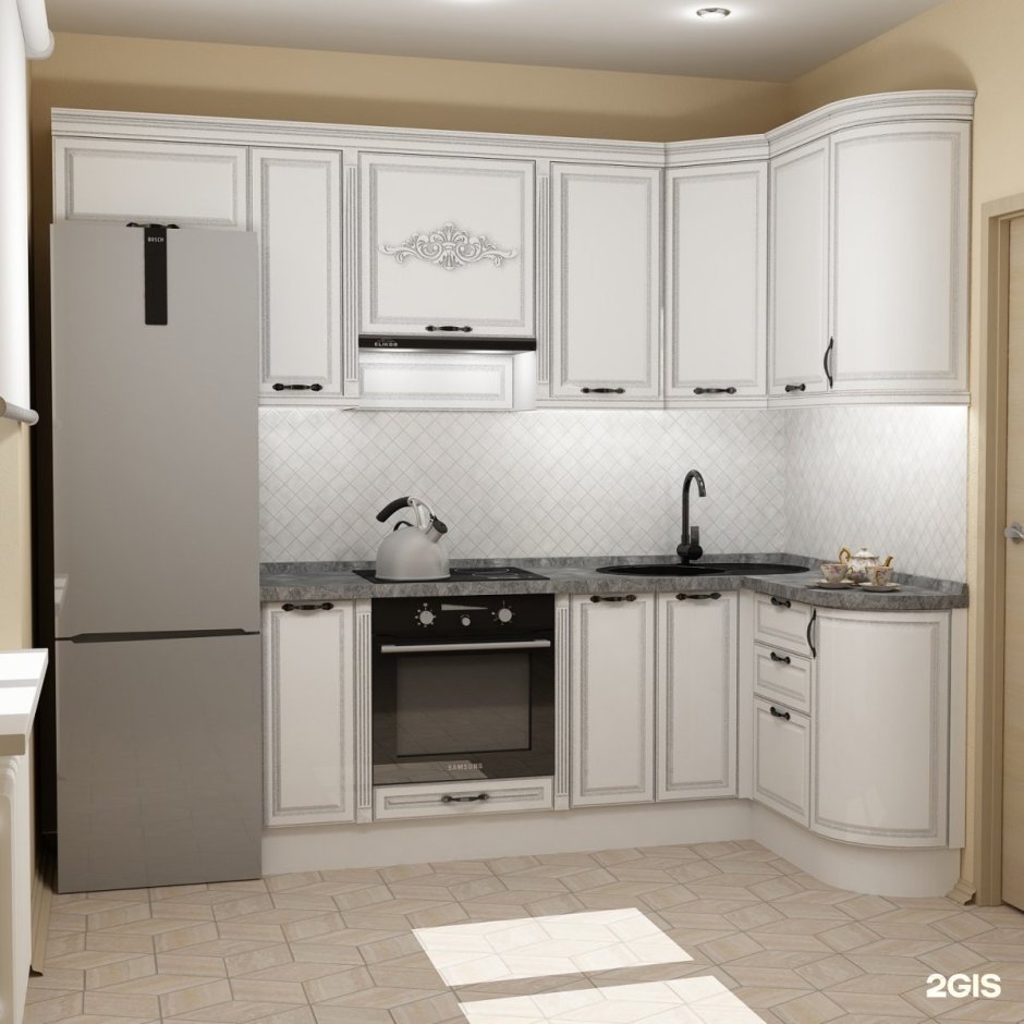 Кухонный гарнитур классика угловой