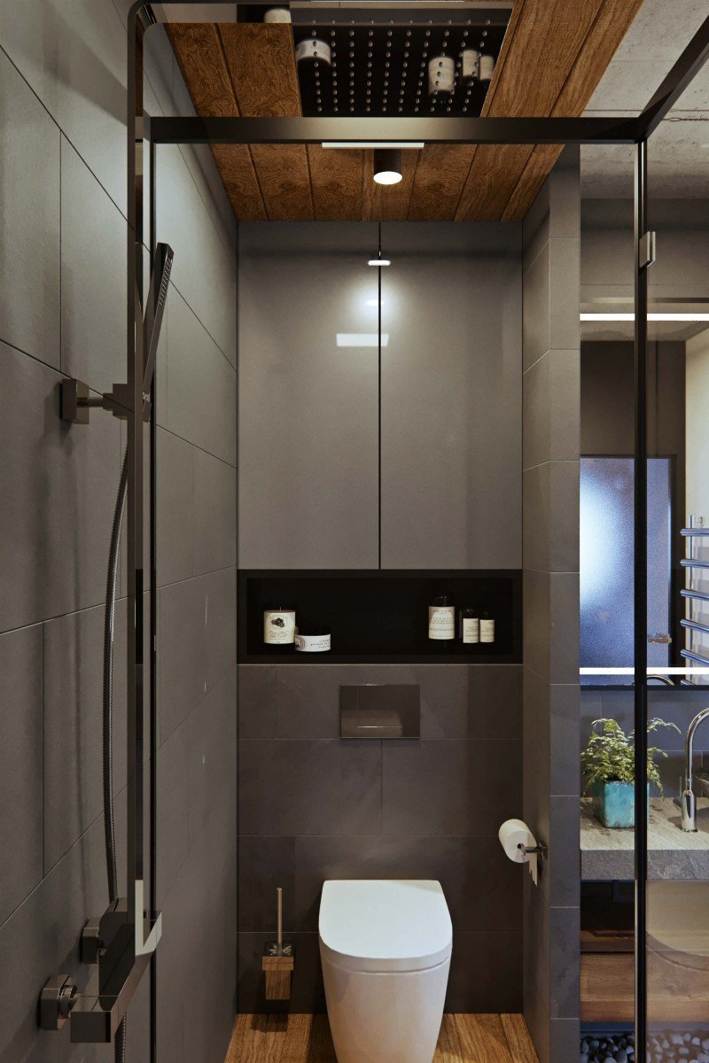 Туалет инсталляция лофт