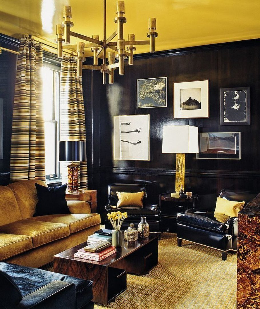 Черный цвет в интерьере