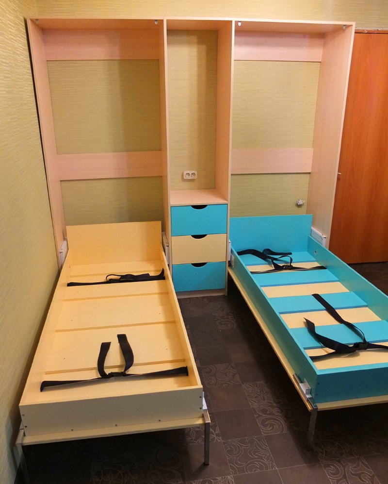 Откидные кровати для двоих детей