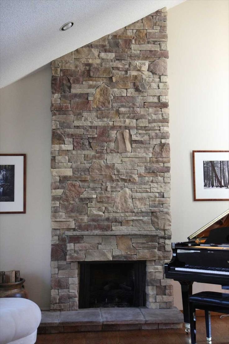 Камины Отделанные декоративным камнем