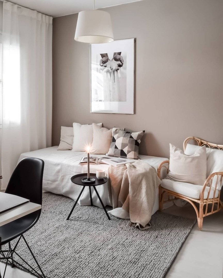 Теплый серый в интерьере