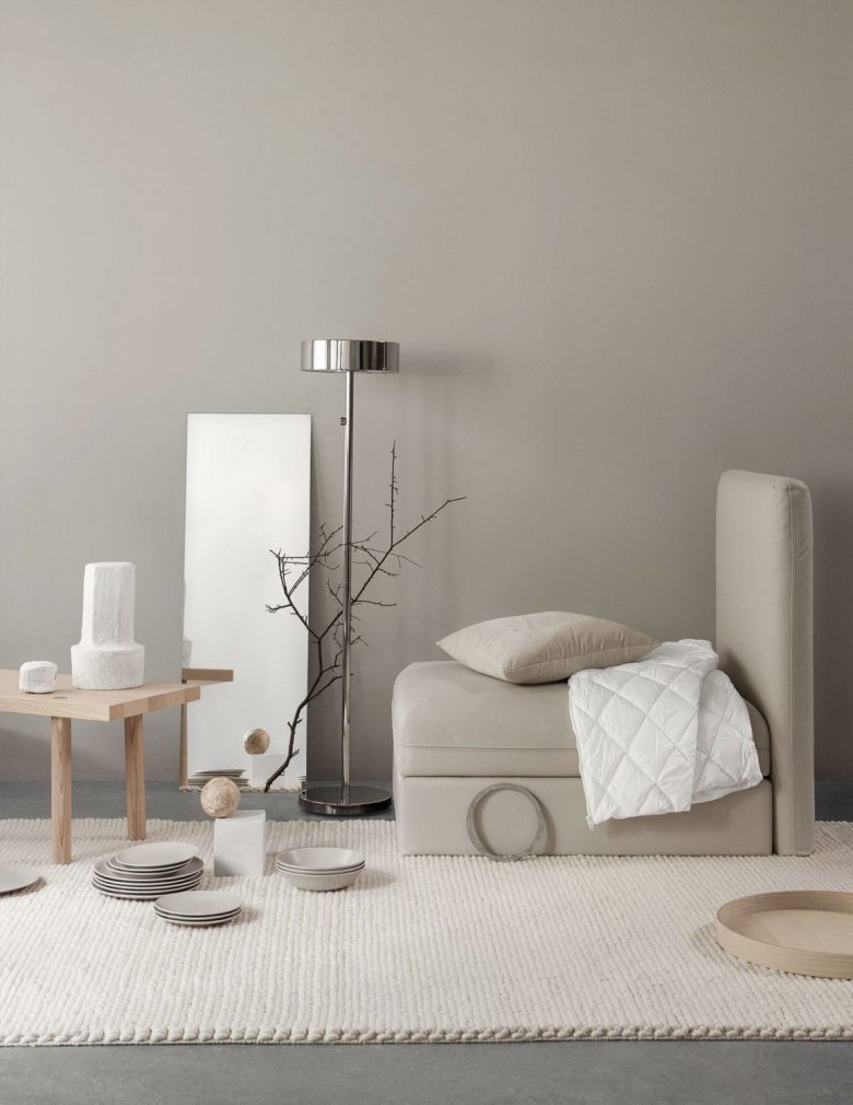 Серо бежевый интерьер