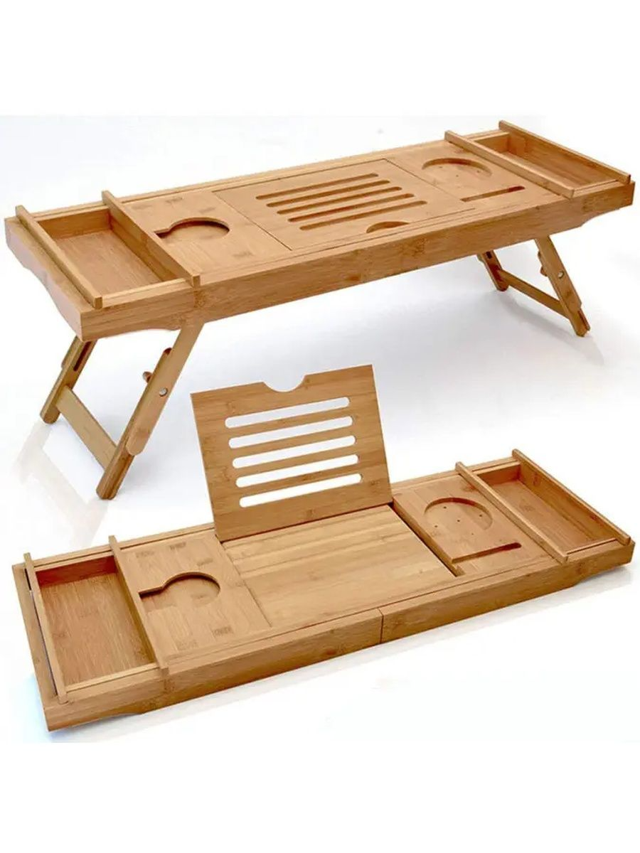 Bamboo Bathtub Caddy