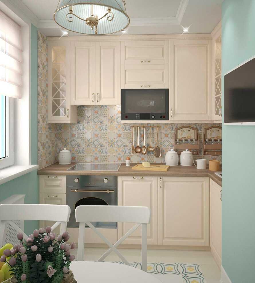 Кухня 5 кв м в стиле Прованс