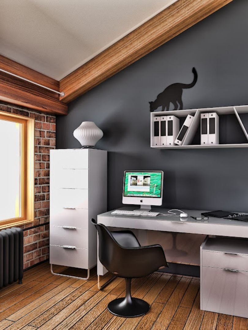 Комната с компьютерным столом