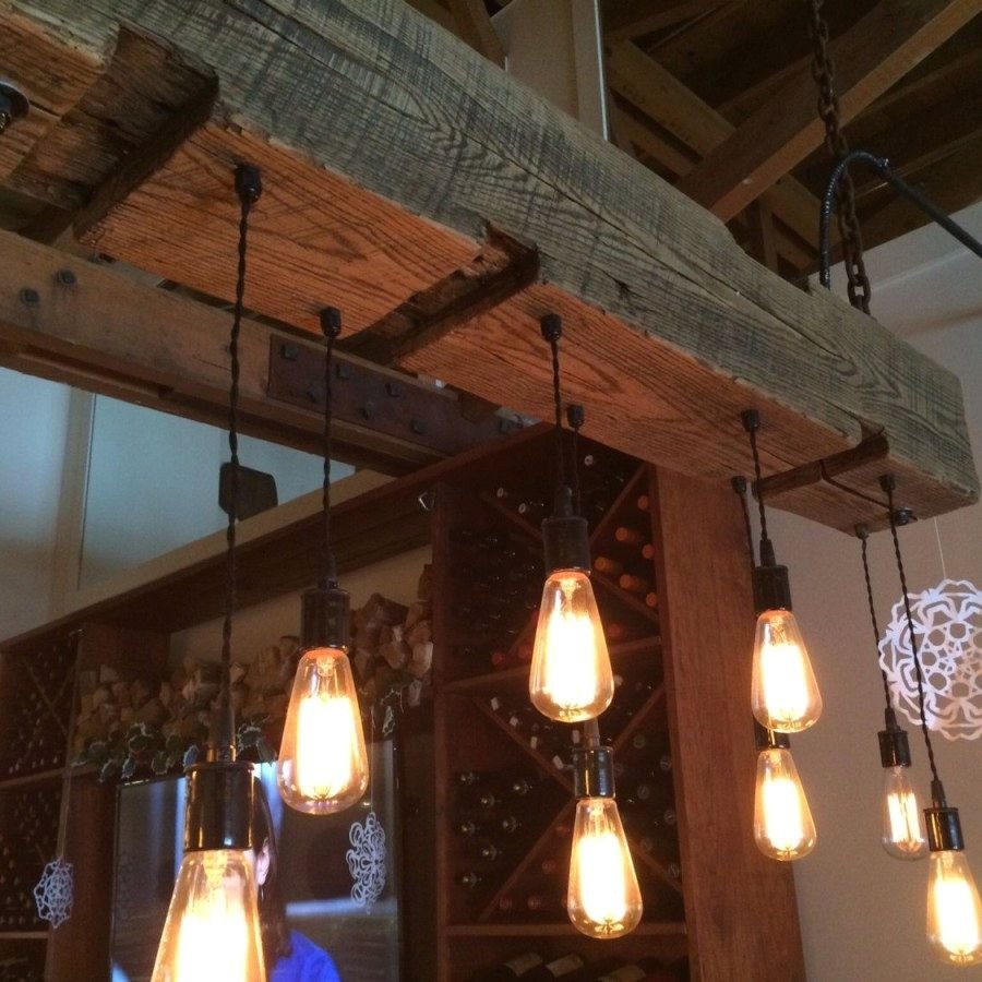 Светильники в стиле лофт на веранде