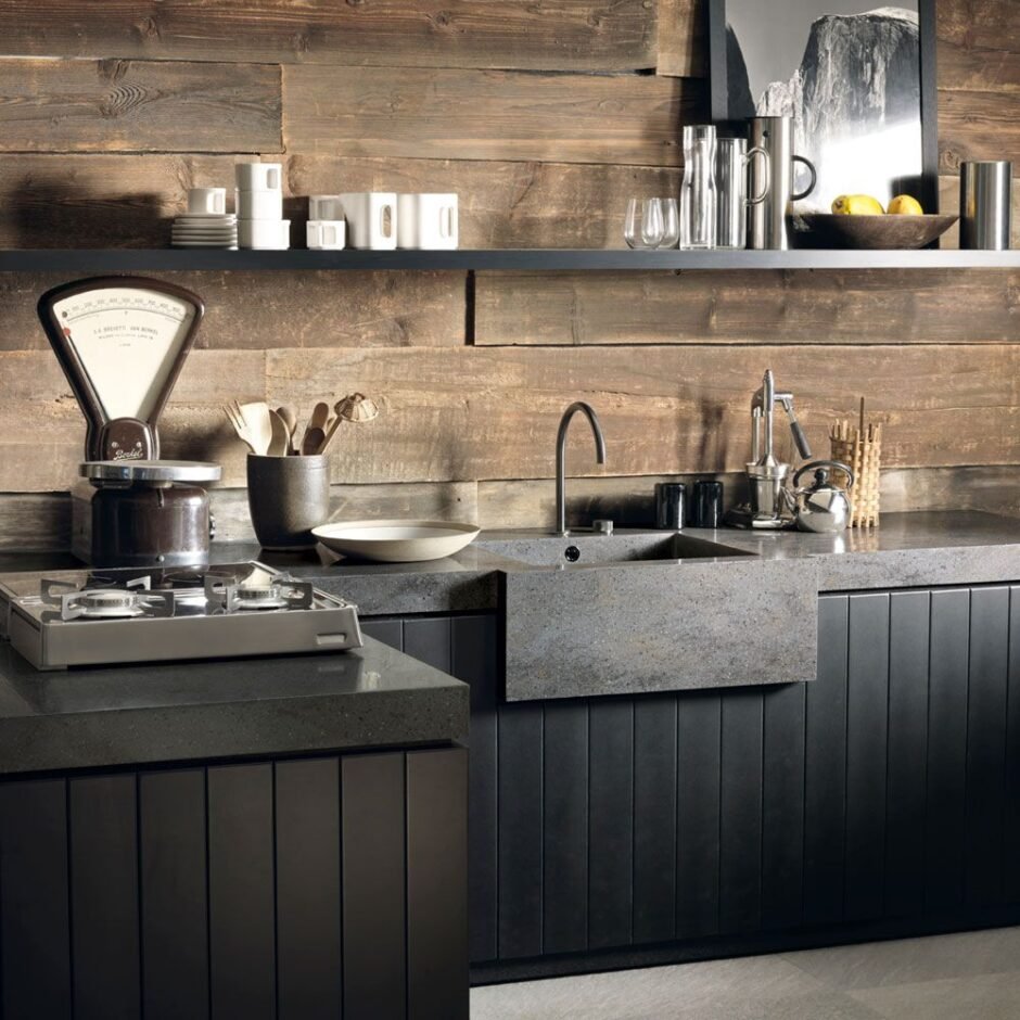 Фартук для кухни лофт