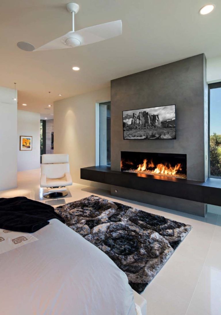 Камин в современном интерьере