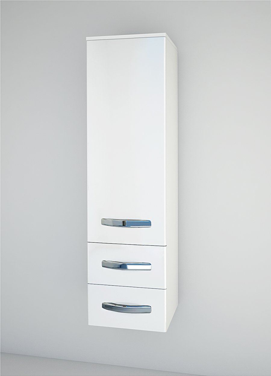 Пенал «Spectrum» Солар 30 с корзиной белый лак левый