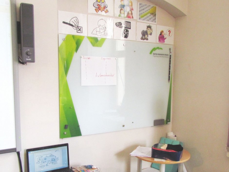 Доска стеклянная магнитно-маркерная Askell Size