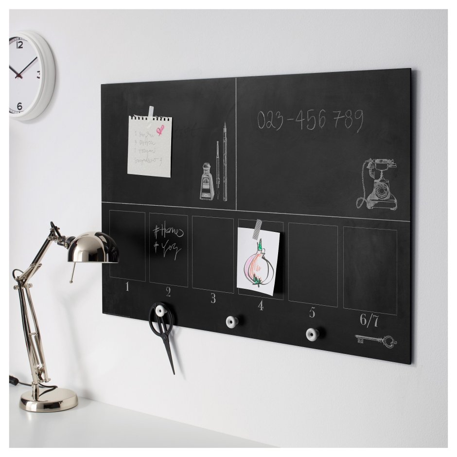 Икеа доска меловая на стену
