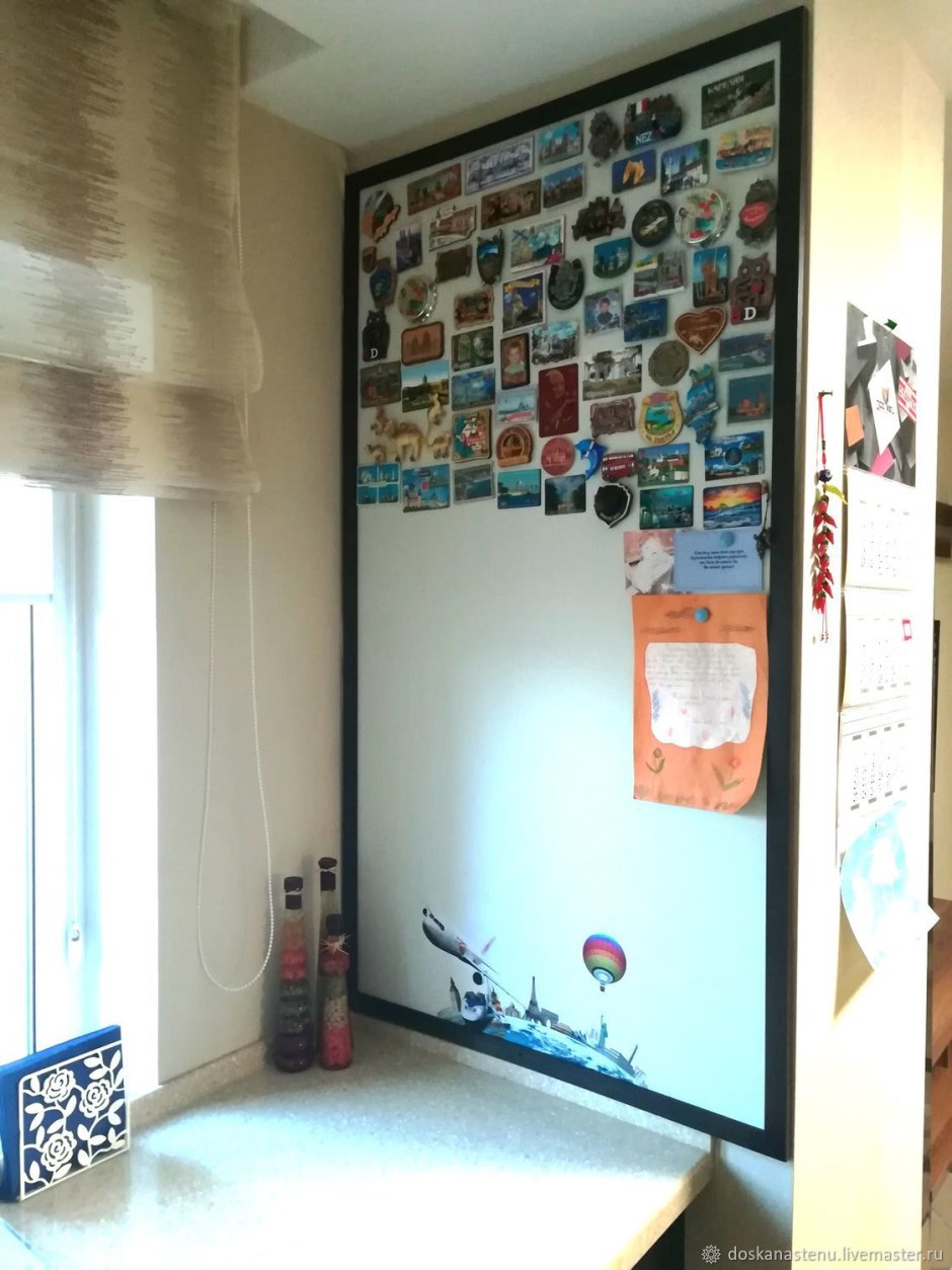 Доска магнитная для магнитиков из путешествий