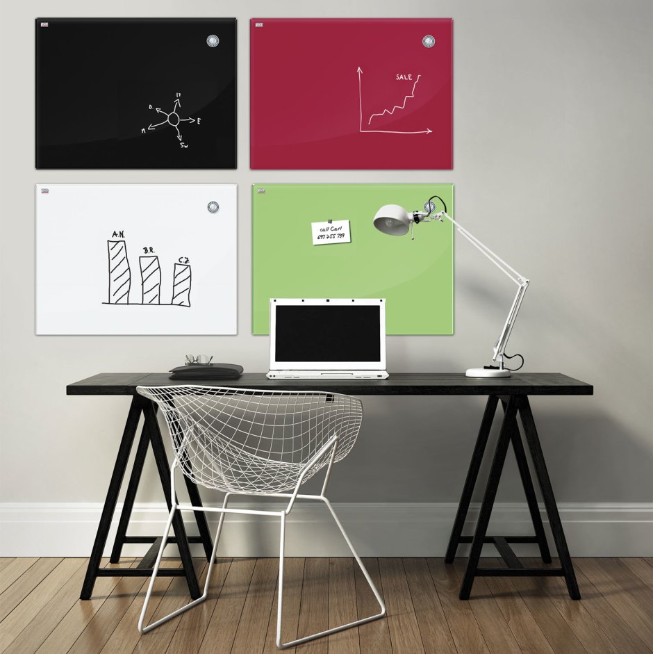 Магнитно маркерная доска 80х60