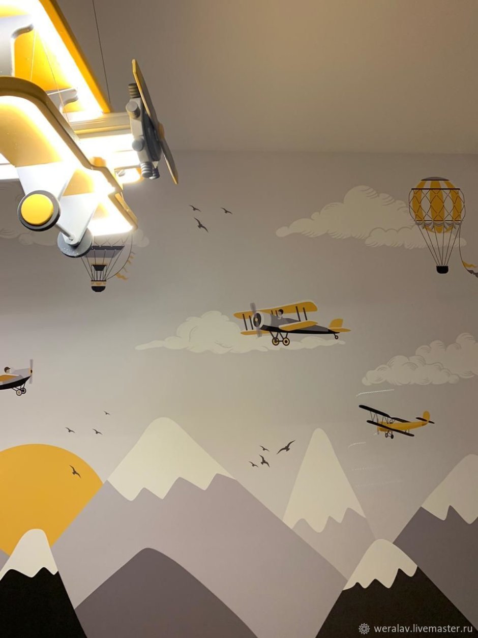 Детский светильник самолет