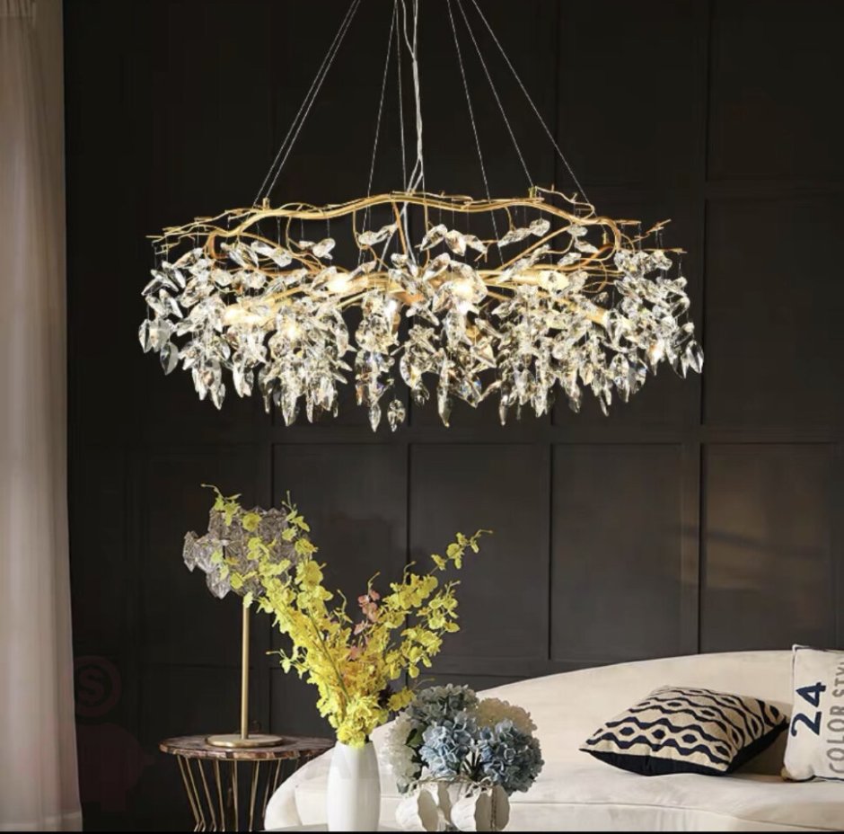 Люстра Crystal Harvey Gold Chandelier