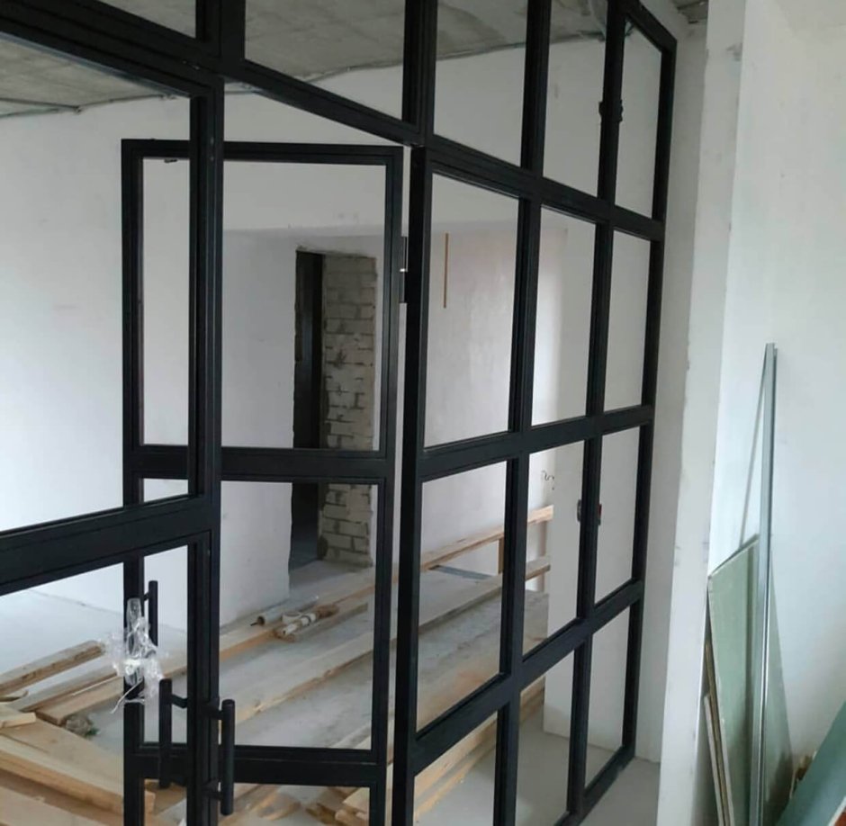 Перегородка из профильной трубы