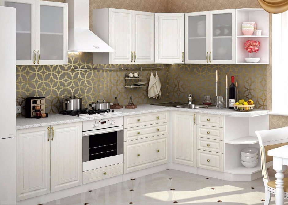 Кухня Юлия Стендмебель Сандал белый