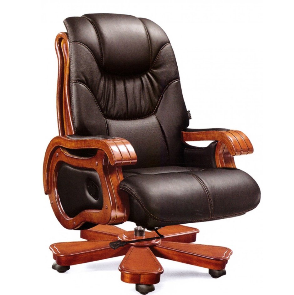 Кресло руководителя Art moble (кожа/дерево)
