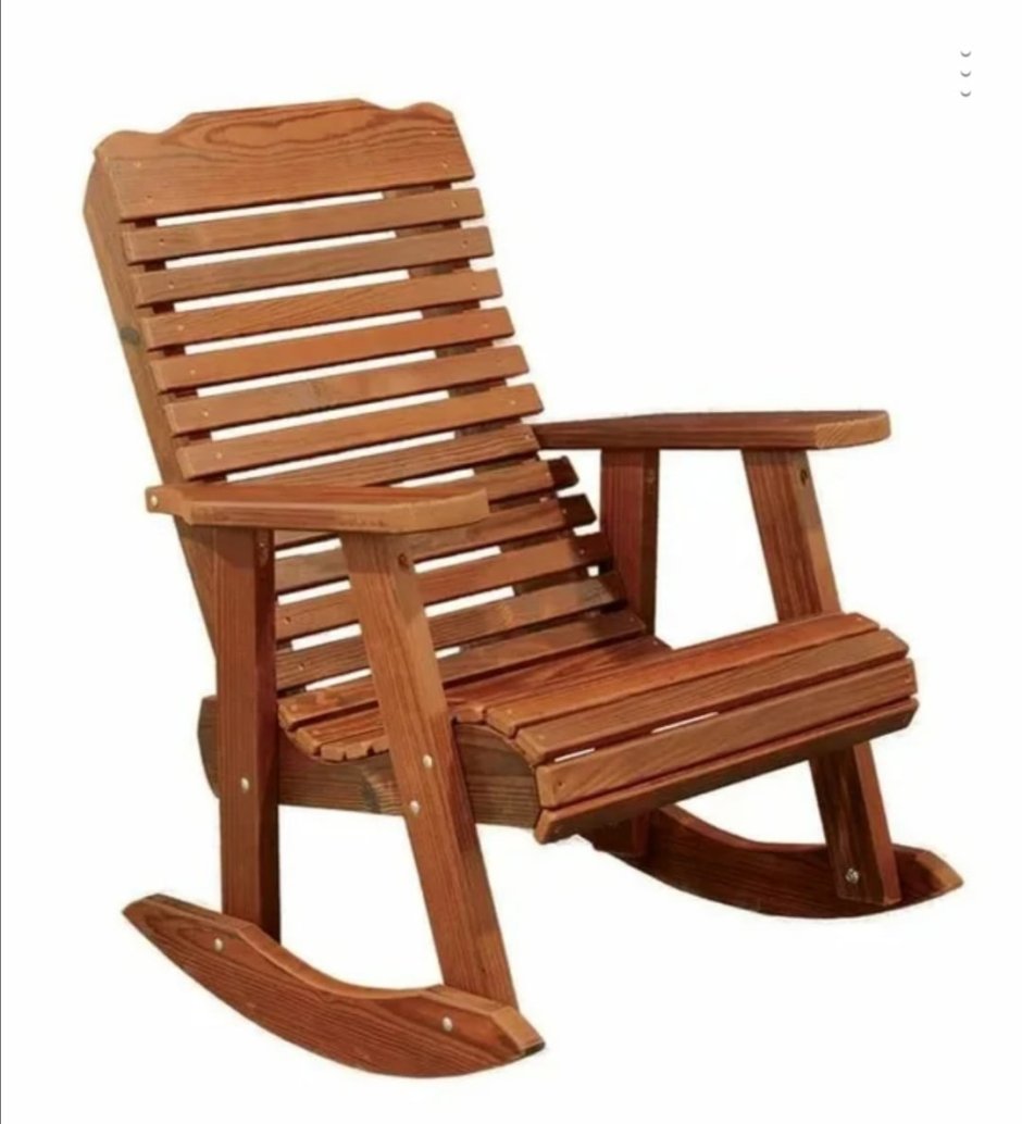 Большое деревянное кресло