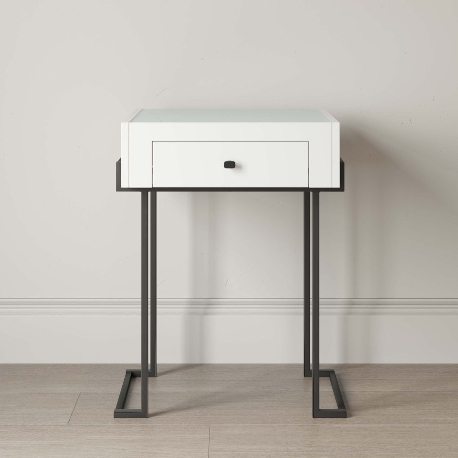 Прикроватная тумба Diona белого цвета