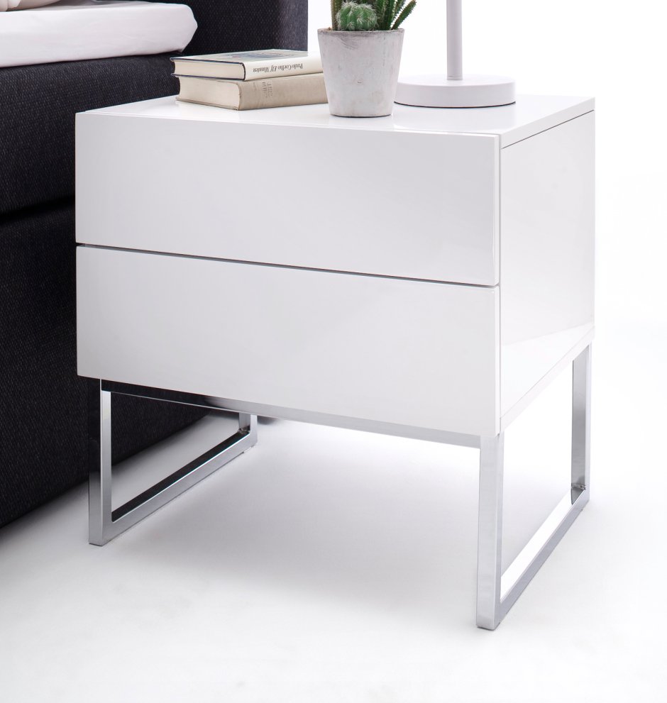 Тумбочка прикроватная белая