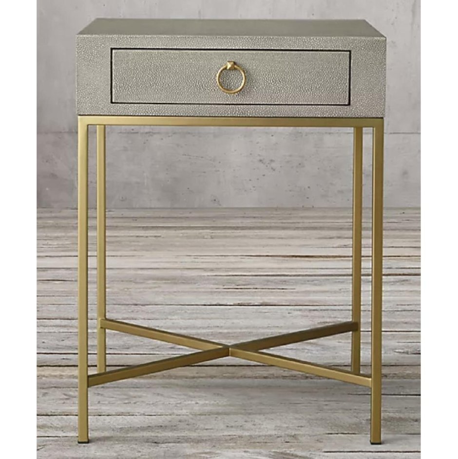 Graydon Shagreen 20" Nightstand