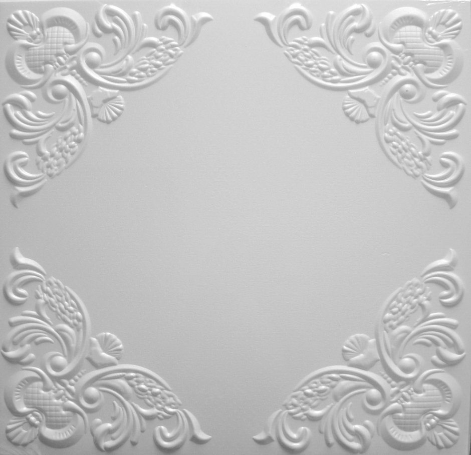 Плита потолочная белая Солид с4016